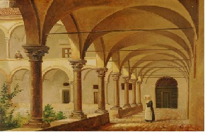 E. Dosi 1851-1891 Chiostro dell'Ospedale di Parma